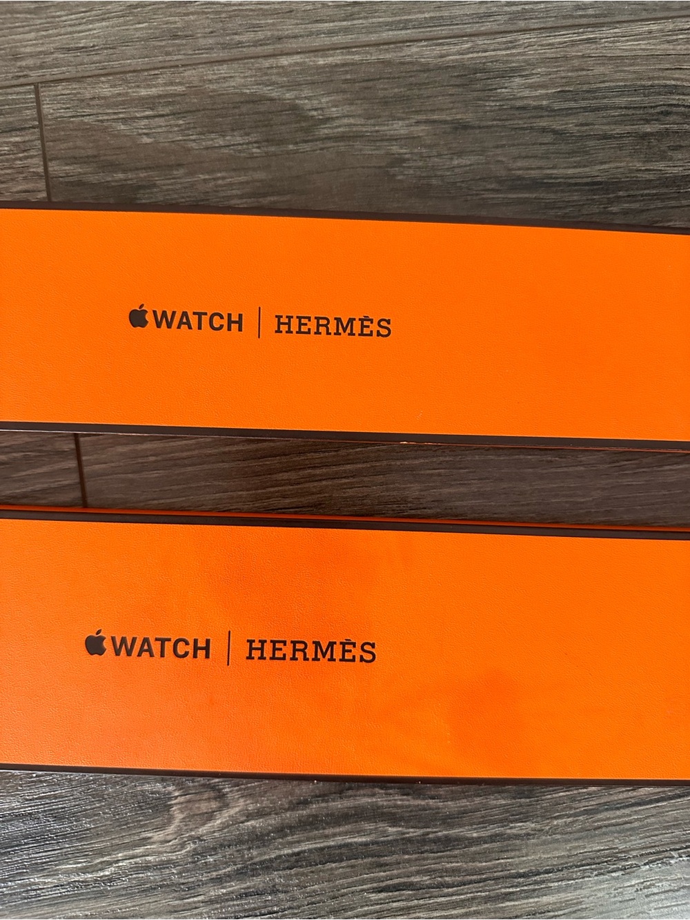 Apple Watch Hermès Orange Accessory Boxes Set of 2 - Picture 2 of 3